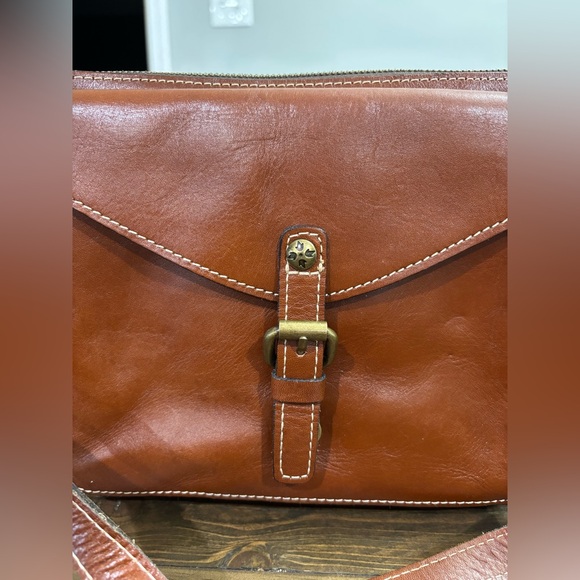 Patricia Nash Brown Leather Crossbody Bag - Picture 2 of 14